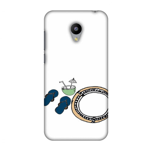 Beach Love - White Slim Hard Shell Case For Meizu