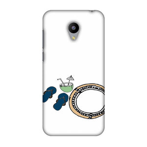 Beach Love - White Slim Hard Shell Case For Meizu