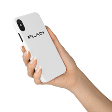 Load image into Gallery viewer, White Plain Slim or Tough iPhone Case
