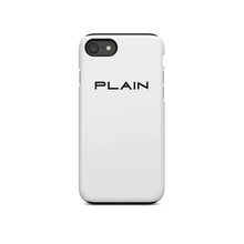 Load image into Gallery viewer, White Plain Slim or Tough iPhone Case