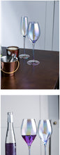 Load image into Gallery viewer, Rainbow Plating Goblet Wine Glass Crystal Cocktail Glasses Champagne Flute