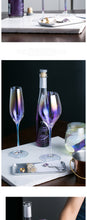 Load image into Gallery viewer, Rainbow Plating Goblet Wine Glass Crystal Cocktail Glasses Champagne Flute