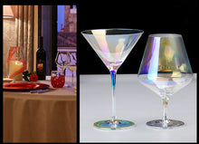 Load image into Gallery viewer, Rainbow Plating Goblet Wine Glass Crystal Cocktail Glasses Champagne Flute