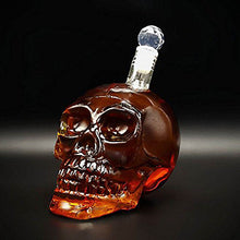 Load image into Gallery viewer, BORREY 1000Ml Skull Whiskey Glass Flagon Vodka Flask Borosilicate Glass