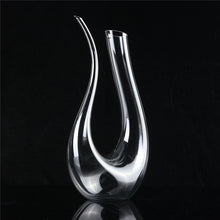 Load image into Gallery viewer, 1500ml U Shaped Crystal Glass Horn Red Wine Decanter
