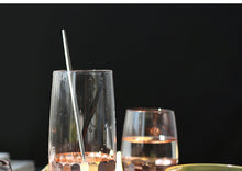 Load image into Gallery viewer, Rose Gold Hexagon Plating Glass Cup Gold Wine Cup
