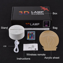 Load image into Gallery viewer, 3D illusion Battle Royale Figures Lamp Raven Light
