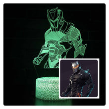Load image into Gallery viewer, 3D illusion Battle Royale Figures Lamp Raven Light