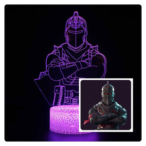 3D illusion Battle Royale Figures Lamp Raven Light