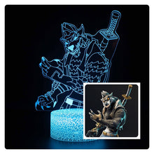 Load image into Gallery viewer, 3D illusion Battle Royale Figures Lamp Raven Light