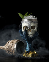 Load image into Gallery viewer, Horrible Resin Stainless Steel Skull Goblet Retro Claw Wine Glass