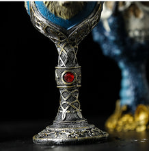 Load image into Gallery viewer, Horrible Resin Stainless Steel Skull Goblet Retro Claw Wine Glass