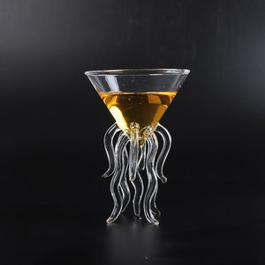 100ML Creative Octopus Cocktail Glass Transparent