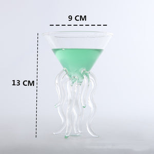 100ML Creative Octopus Cocktail Glass Transparent