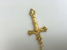 Load image into Gallery viewer, Catholic White Imitation Pearl Cross Necklace