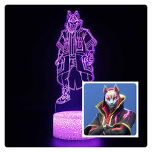 Load image into Gallery viewer, 3D illusion Battle Royale Figures Lamp Raven Light