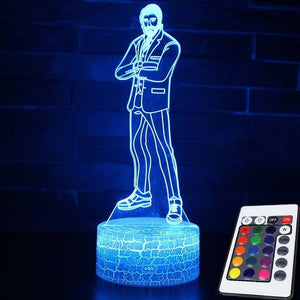 3D illusion Battle Royale Figures Lamp Raven Light