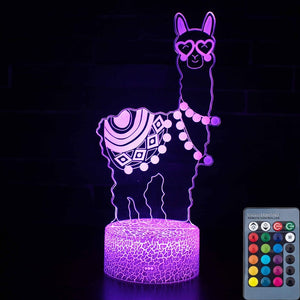 3D illusion Battle Royale Figures Lamp Raven Light