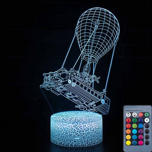 3D illusion Battle Royale Figures Lamp Raven Light