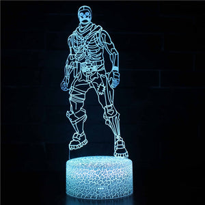 3D illusion Battle Royale Figures Lamp Raven Light