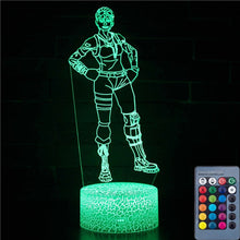 Load image into Gallery viewer, 3D illusion Battle Royale Figures Lamp Raven Light
