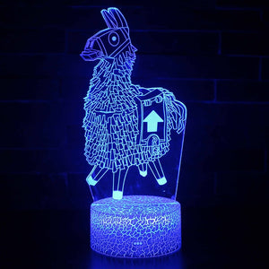 3D illusion Battle Royale Figures Lamp Raven Light