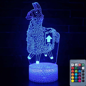 3D illusion Battle Royale Figures Lamp Raven Light