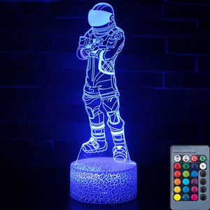 3D illusion Battle Royale Figures Lamp Raven Light