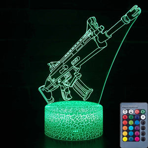 3D illusion Battle Royale Figures Lamp Raven Light