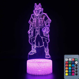3D illusion Battle Royale Figures Lamp Raven Light