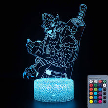 Load image into Gallery viewer, 3D illusion Battle Royale Figures Lamp Raven Light