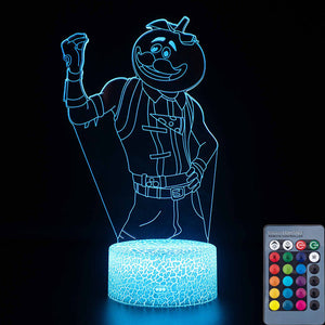 3D illusion Battle Royale Figures Lamp Raven Light