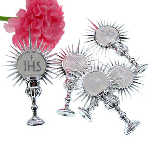 12Pcs Favor Silver Holy Sacrament  42 x 68mm