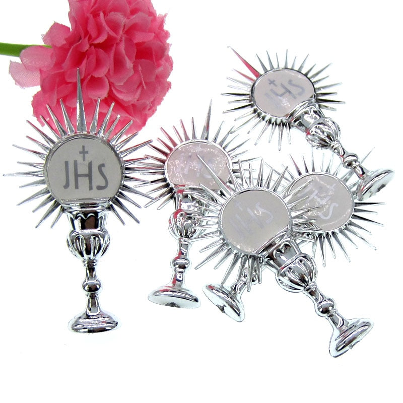 12Pcs Favor Silver Holy Sacrament  42 x 68mm