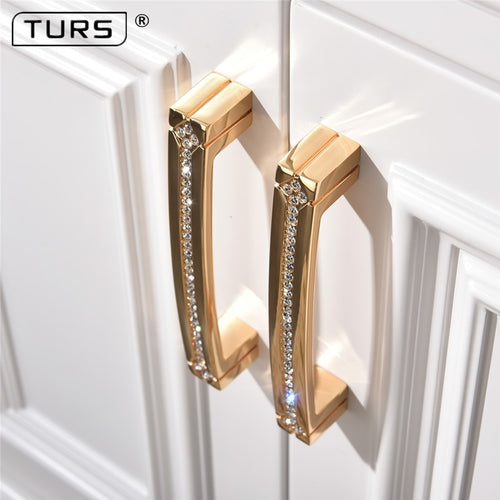 Deluxe Glass Diamond Furniture Decoration Handles Crystal Wine Cabinet Drawer