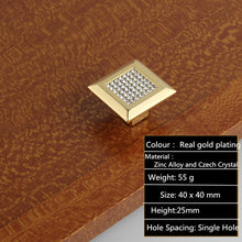 Load image into Gallery viewer, Deluxe Glass Diamond Furniture Decoration Handles Crystal Wine Cabinet Drawer