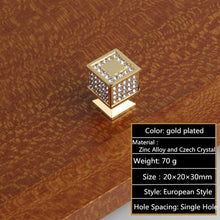 Load image into Gallery viewer, Deluxe Glass Diamond Furniture Decoration Handles Crystal Wine Cabinet Drawer