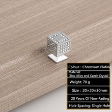Load image into Gallery viewer, Deluxe Glass Diamond Furniture Decoration Handles Crystal Wine Cabinet Drawer