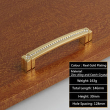 Load image into Gallery viewer, Deluxe Glass Diamond Furniture Decoration Handles Crystal Wine Cabinet Drawer