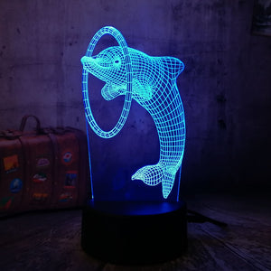 Beautiful 3D illusion LED Night Light 7 Colors