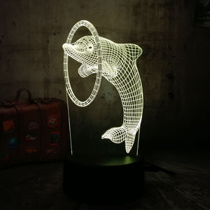 Beautiful 3D illusion LED Night Light 7 Colors