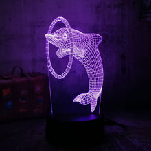 Load image into Gallery viewer, Beautiful 3D illusion LED Night Light 7 Colors