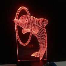 Load image into Gallery viewer, Beautiful 3D illusion LED Night Light 7 Colors