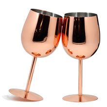 Load image into Gallery viewer, 350ml / 550ml Rose Gold Stainless Steel Wine Glass