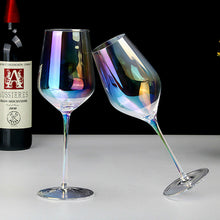 Load image into Gallery viewer, Rainbow Plating Goblet Wine Glass Crystal Cocktail Glasses Champagne Flute