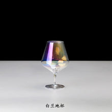 Load image into Gallery viewer, Rainbow Plating Goblet Wine Glass Crystal Cocktail Glasses Champagne Flute
