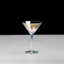 Load image into Gallery viewer, Rainbow Plating Goblet Wine Glass Crystal Cocktail Glasses Champagne Flute