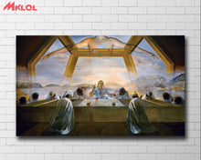 Load image into Gallery viewer, Salvador-dali- The Sacrament of the Last Supper Painting Home Decor On Canvas Modern Wall Art