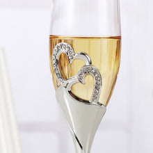 Load image into Gallery viewer, 2 PCS /Set Crystal Wedding Toasting Champagne Flutes Glasses
