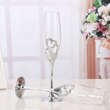 Load image into Gallery viewer, 2 PCS /Set Crystal Wedding Toasting Champagne Flutes Glasses
